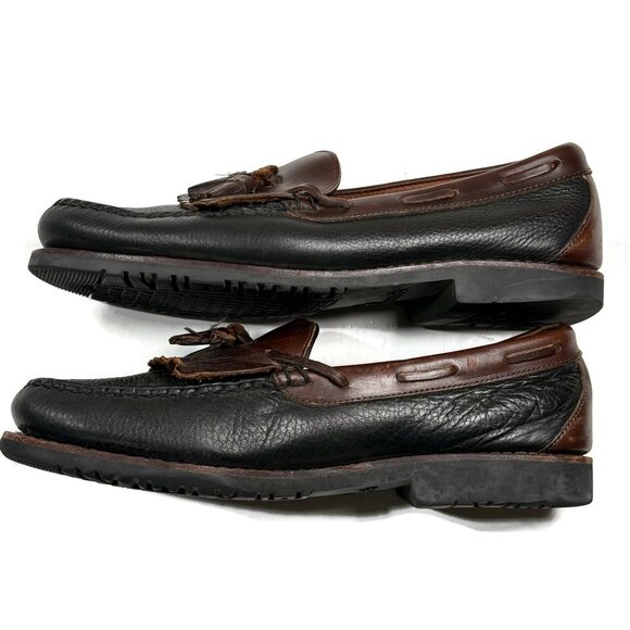 Allen Edmonds Nashua Black Brown Kiltie Tassel Leather‎ Loafer Shoes Mens 10.5D main image 6